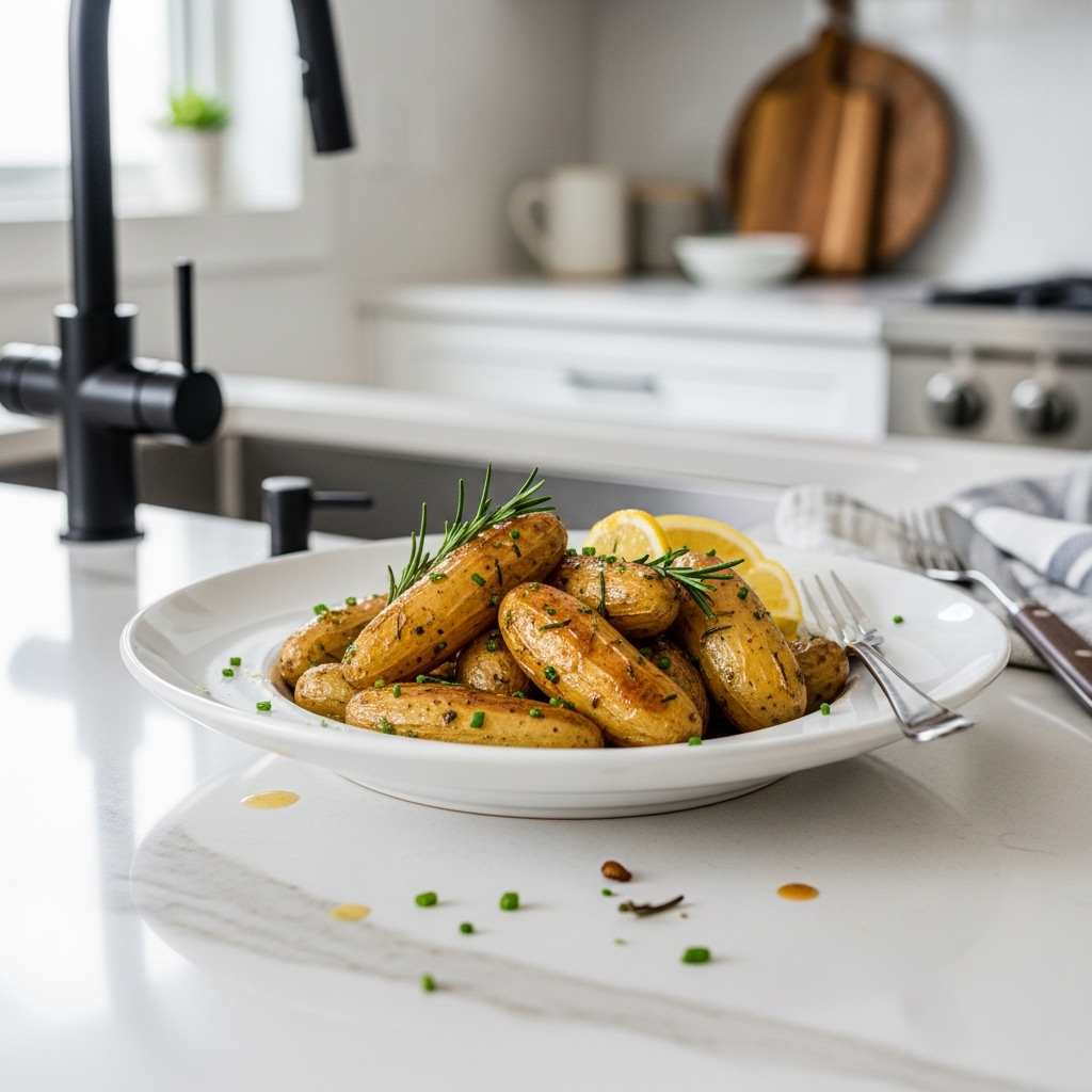 The Secret to Unbelievably Crispy Roasted Fingerling Potatoes